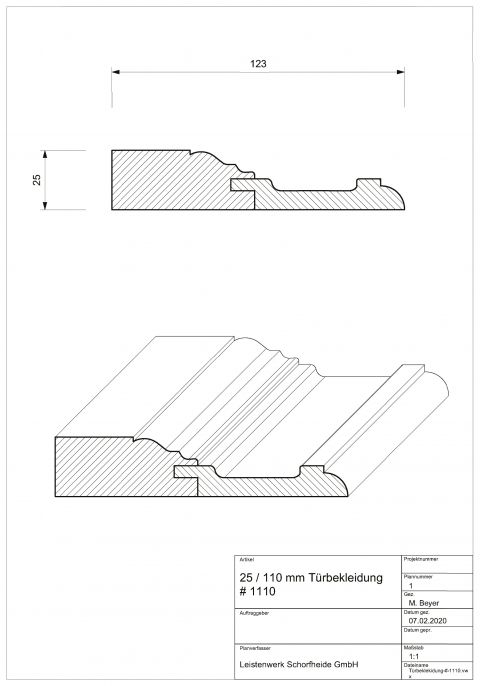 Türbekleidung Kiefer # 1110