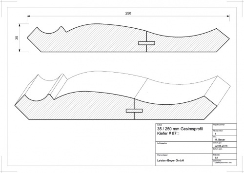 Gesimsprofil Kiefer # 87
