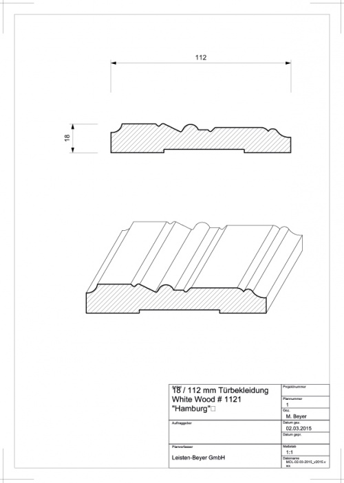 Türbekleidung Kiefer # 1121