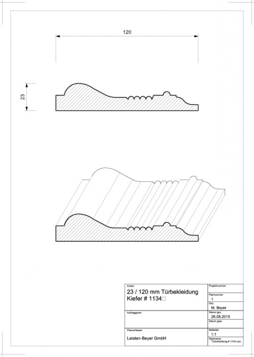 Türbekleidung Kiefer # 1134