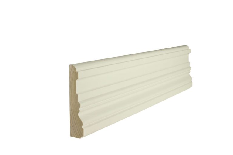 28 mm x 120 mm Türbekleidung White Wood weiß grundiert # 1111 (Bild 2)